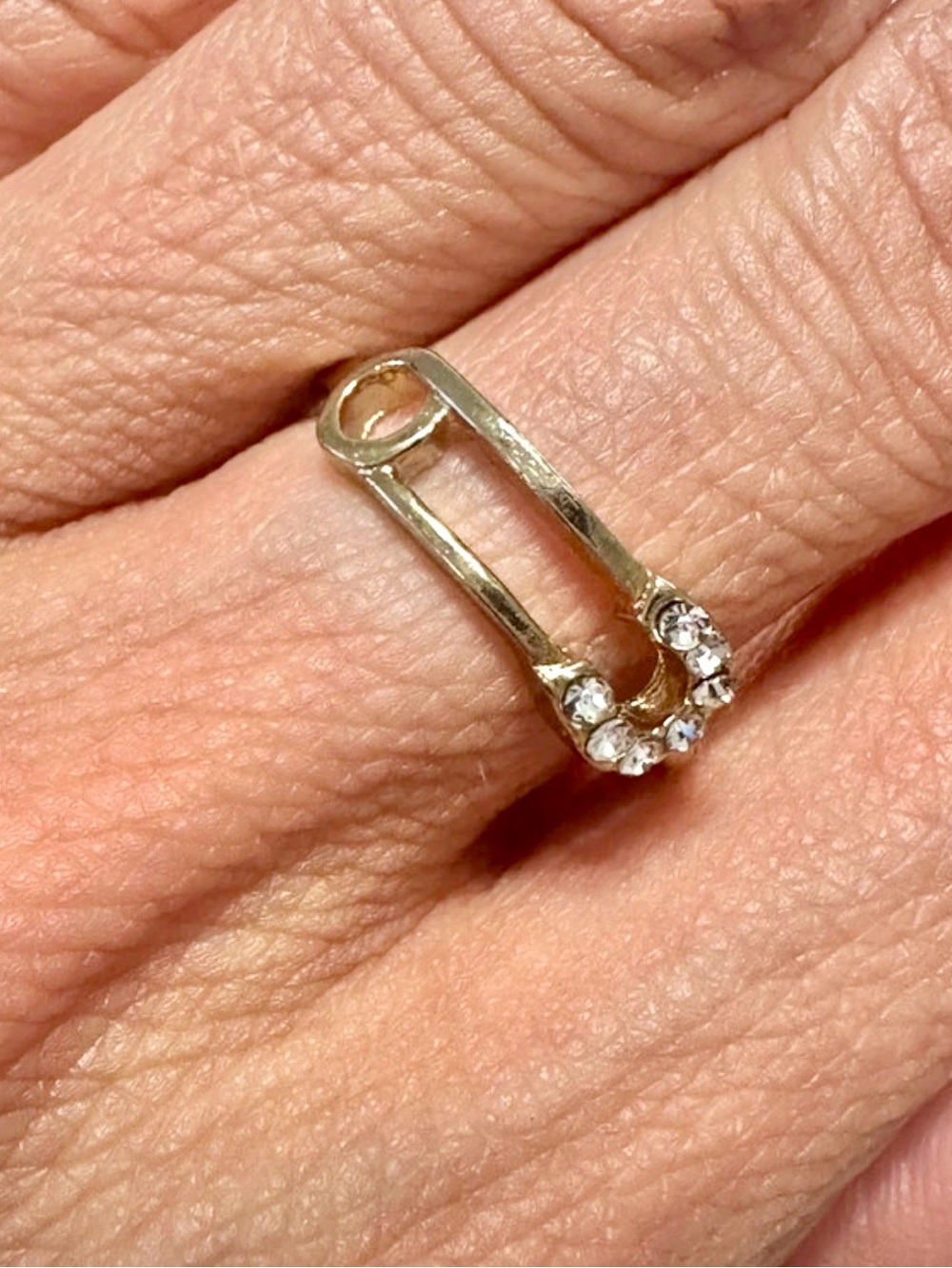 Unique Gold Pin ring
